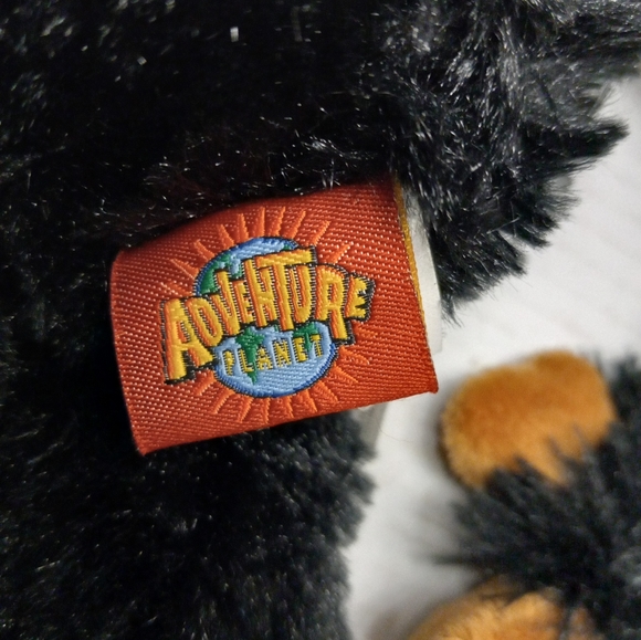 Adventure Planet Hanging Monkey w/Baby 18 in/7 1/2 in Black Stuffed Animal Plush - Picture 2 of 8